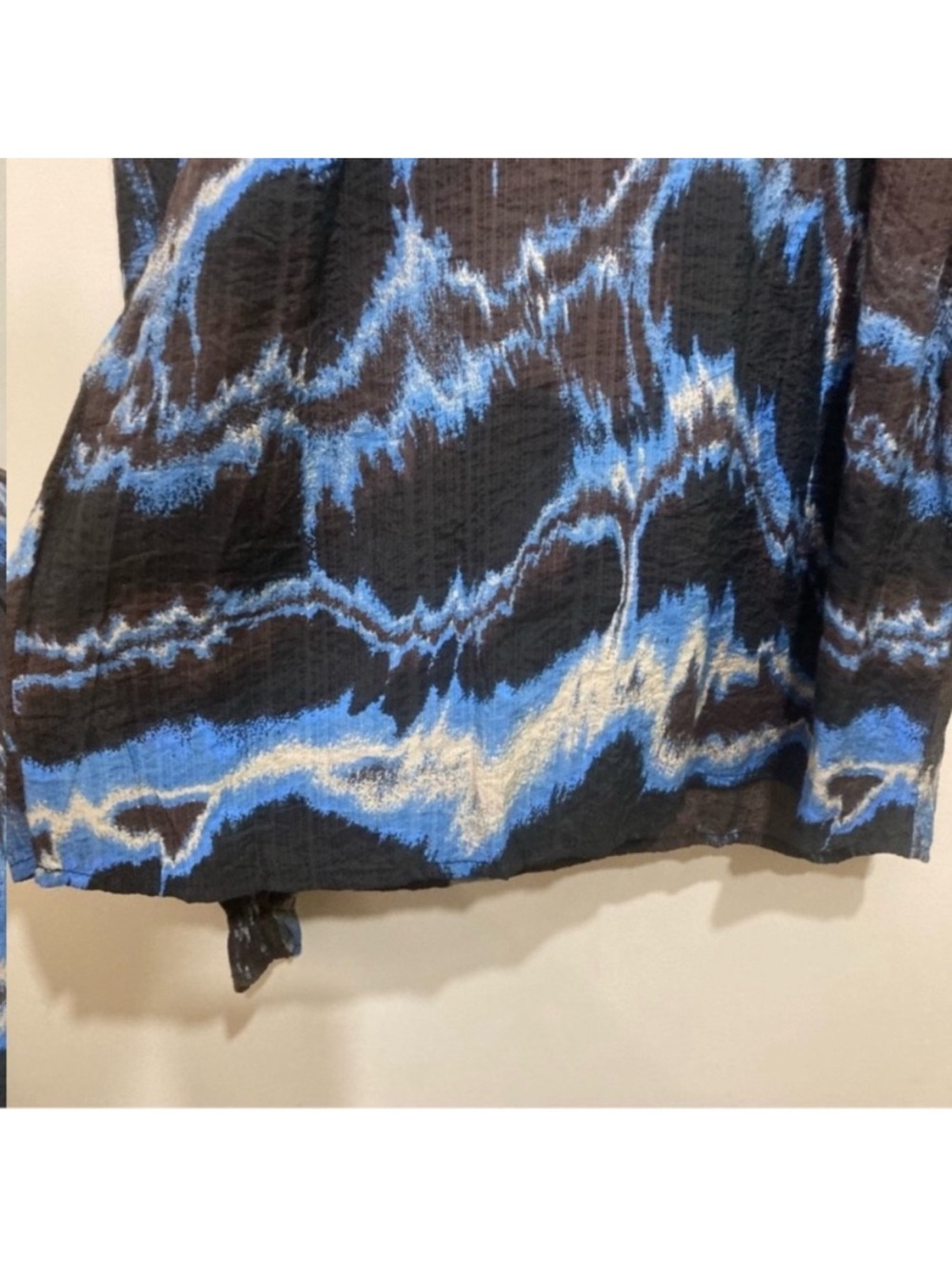 Kaffe Kasusana Blouse Size Small Brown Blue Fade Print Longsleeve New - Picture 12 of 13